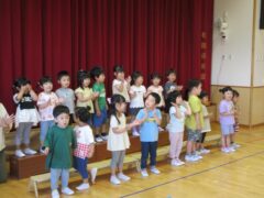 令和7年７月１２日（土）すみれぐみ保育参観